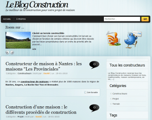 Le Blog Construction : ouverture d'un nouveau blog dédié à la maison individuelle