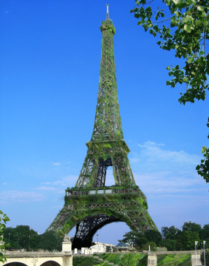 La Tour Eiffel bientôt végétalisée ? Projet de végétalisation de la Tour Eiffel