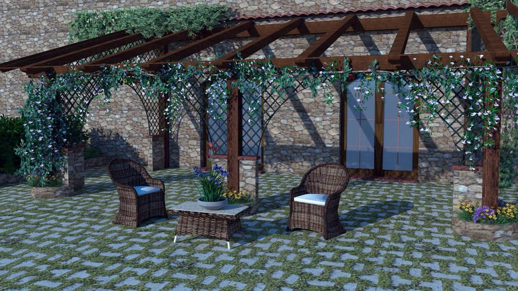 pergola en bois