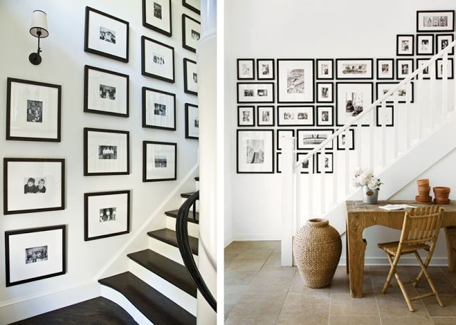 Idées pour décorer une montée d'escaliers